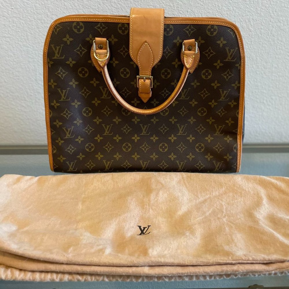 Louis Vuitton LV Business Bag - Rivoli Brown Monogram with Duster